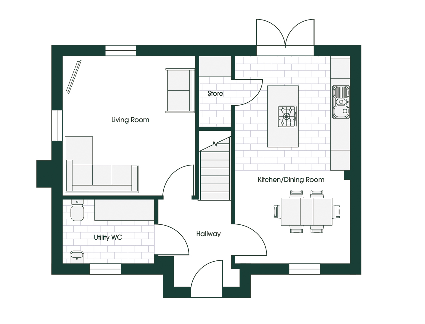 Rufford 4 GH7 GF standard floorplan