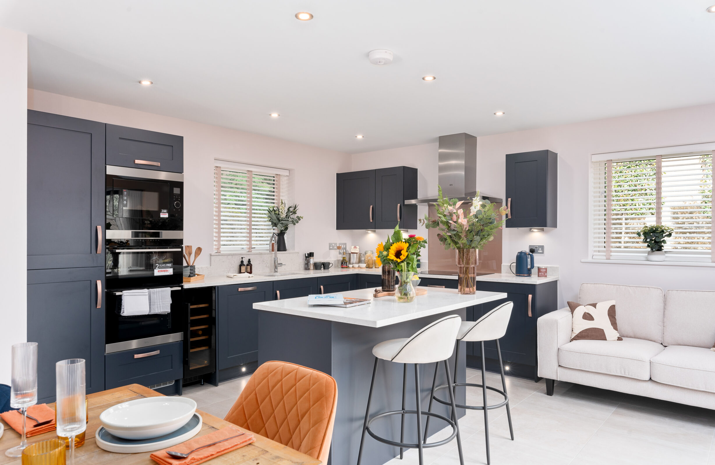 new build open plan kitchen