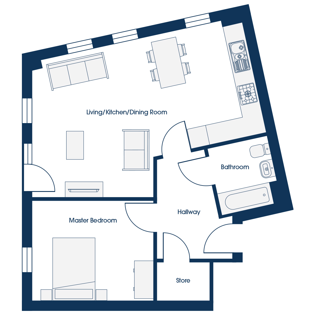 Plot 35 and 74 TMQ apartment floor plan