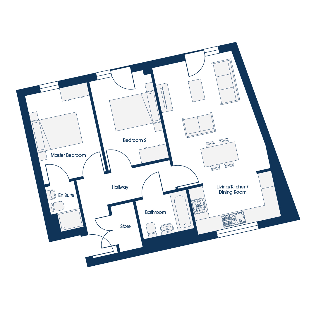 Plot 71 and 75 TMQ apartment floor plan