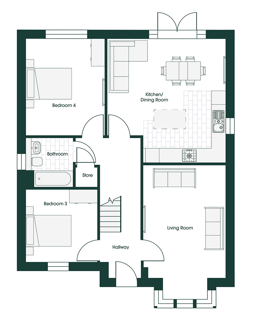 Whittle CROS3M floor plans