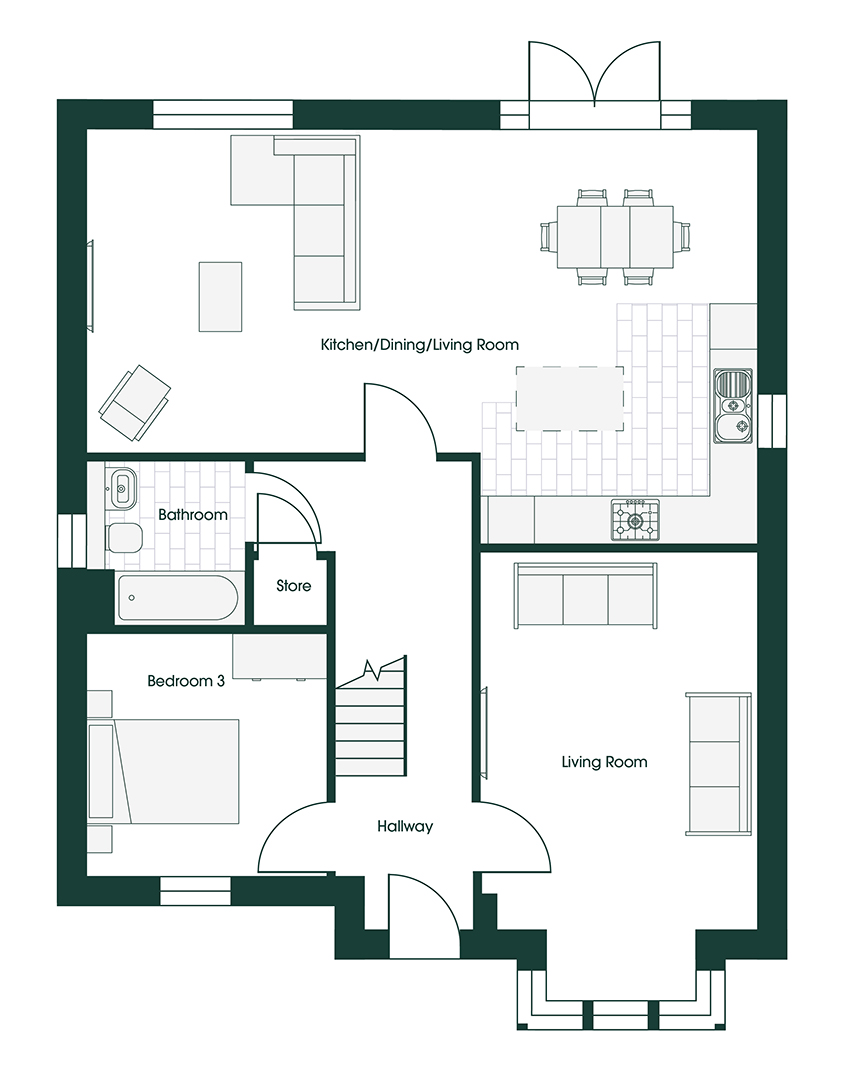 Whittle CROS3M floor plans
