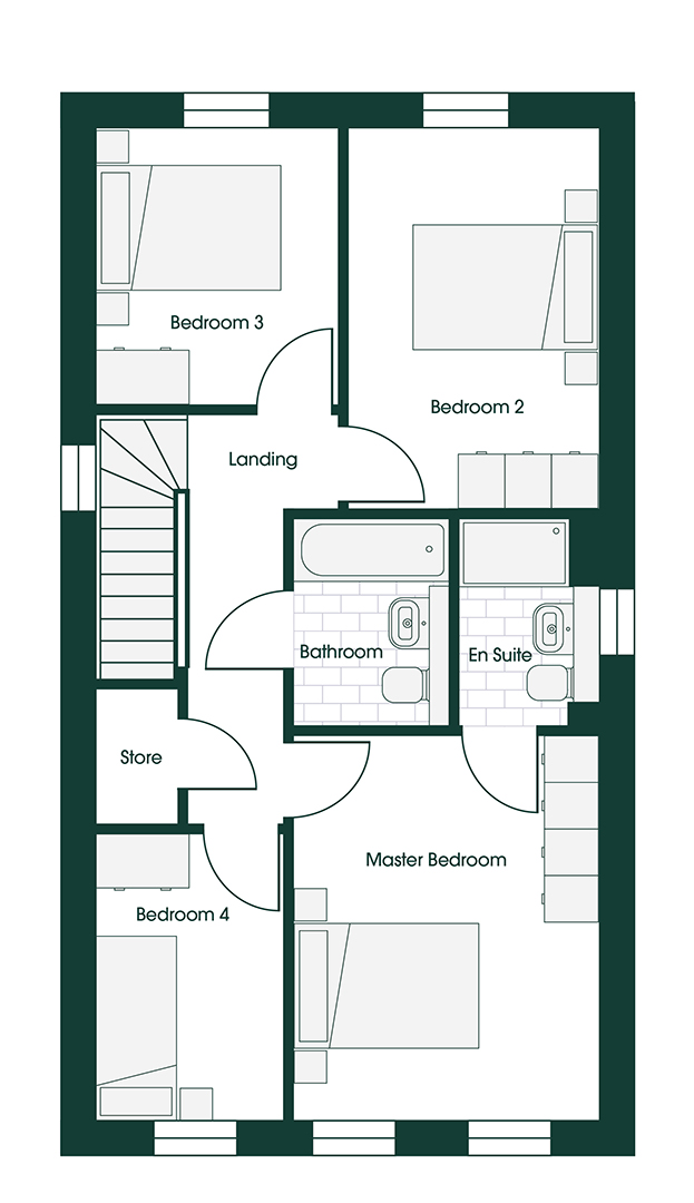Whittle HESK4 floor plans