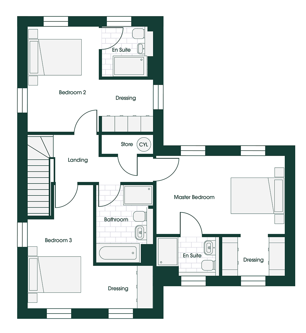 Whittle RIB4 floor plans