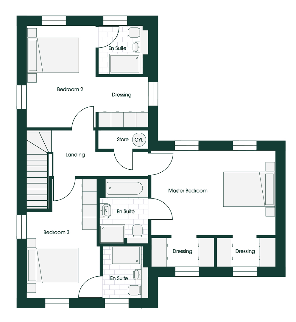 Whittle RIB4 floor plans