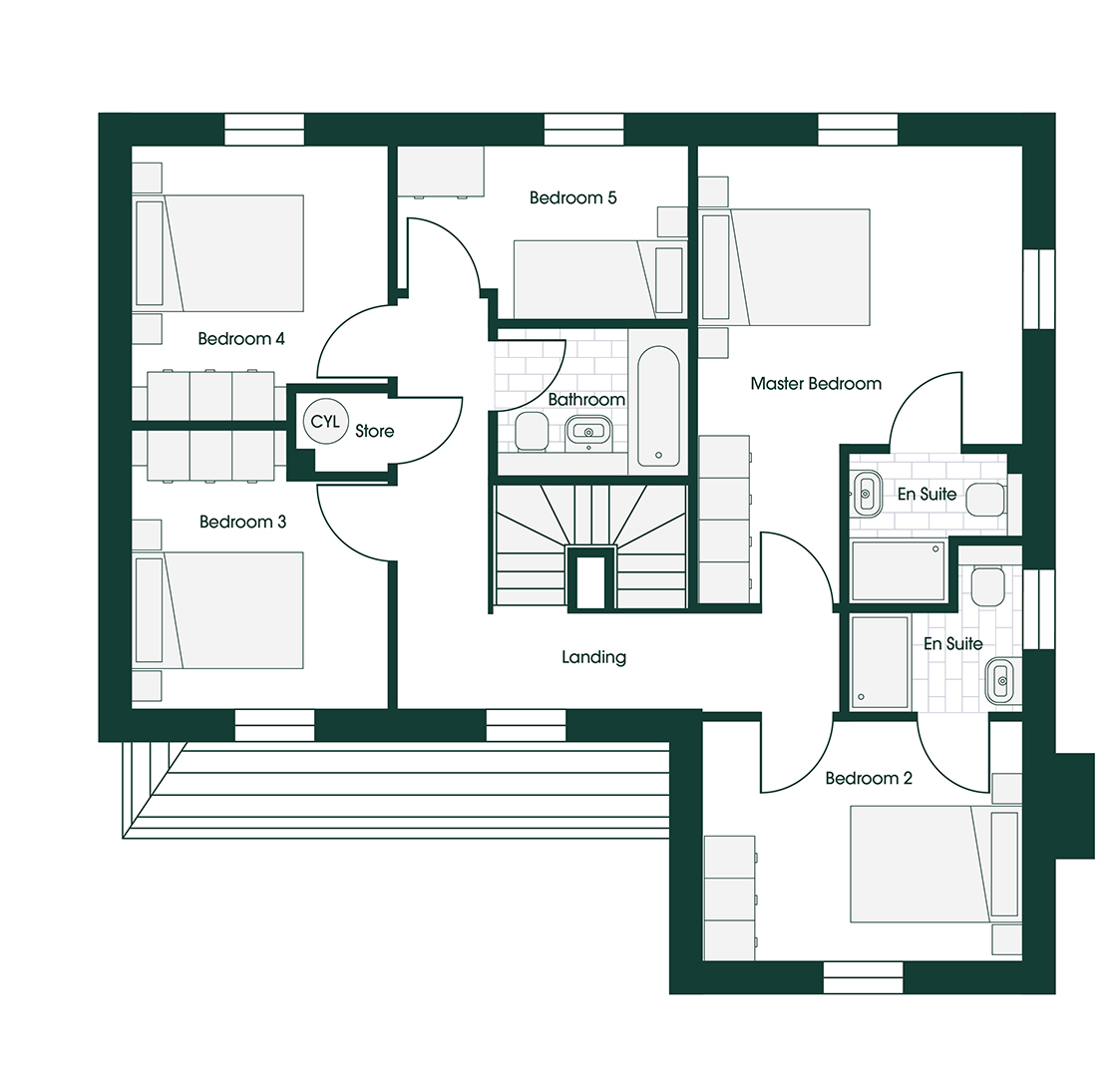 Whittle RIB5 floor plans