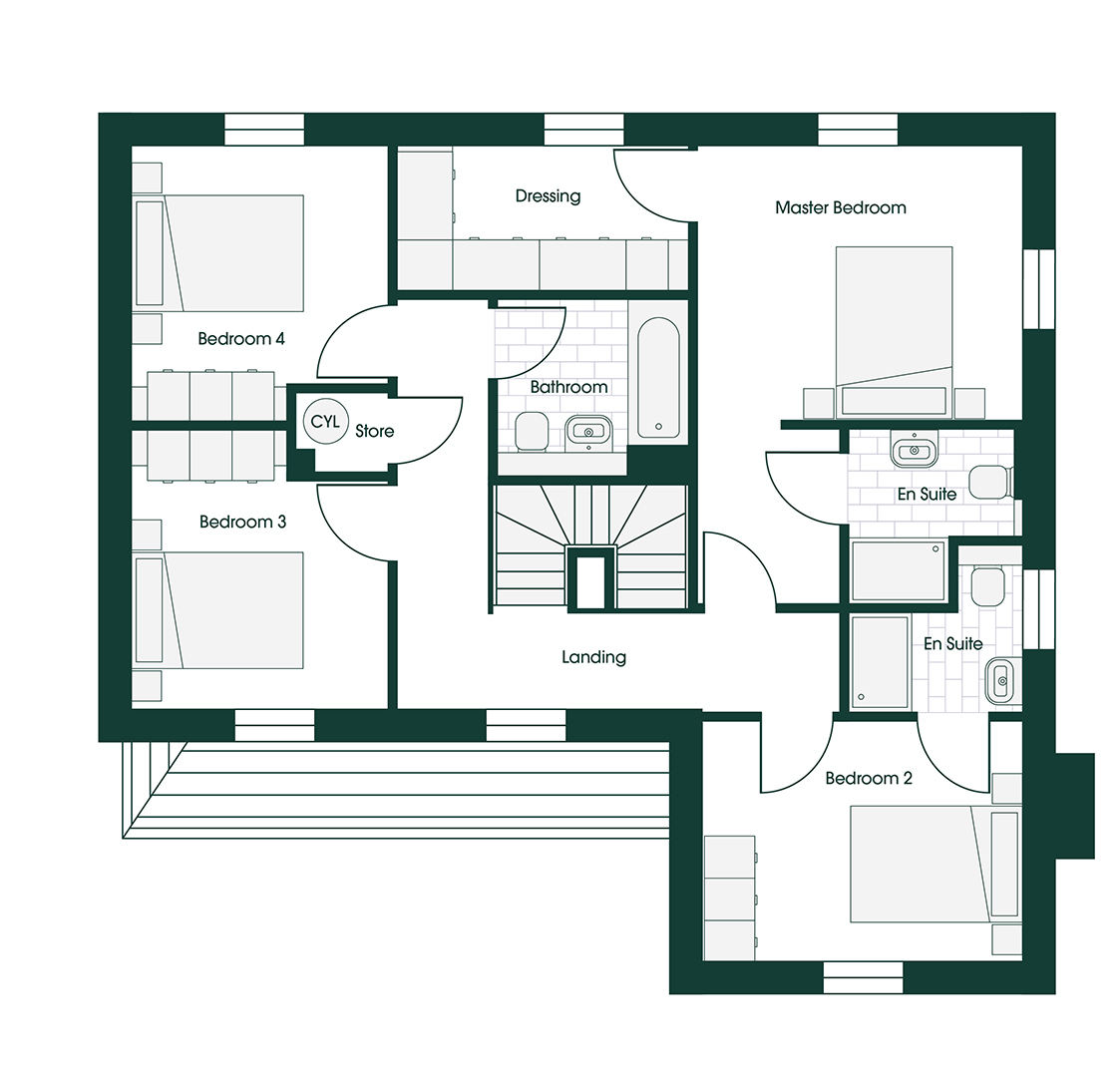 Whittle RIB5 floor plans