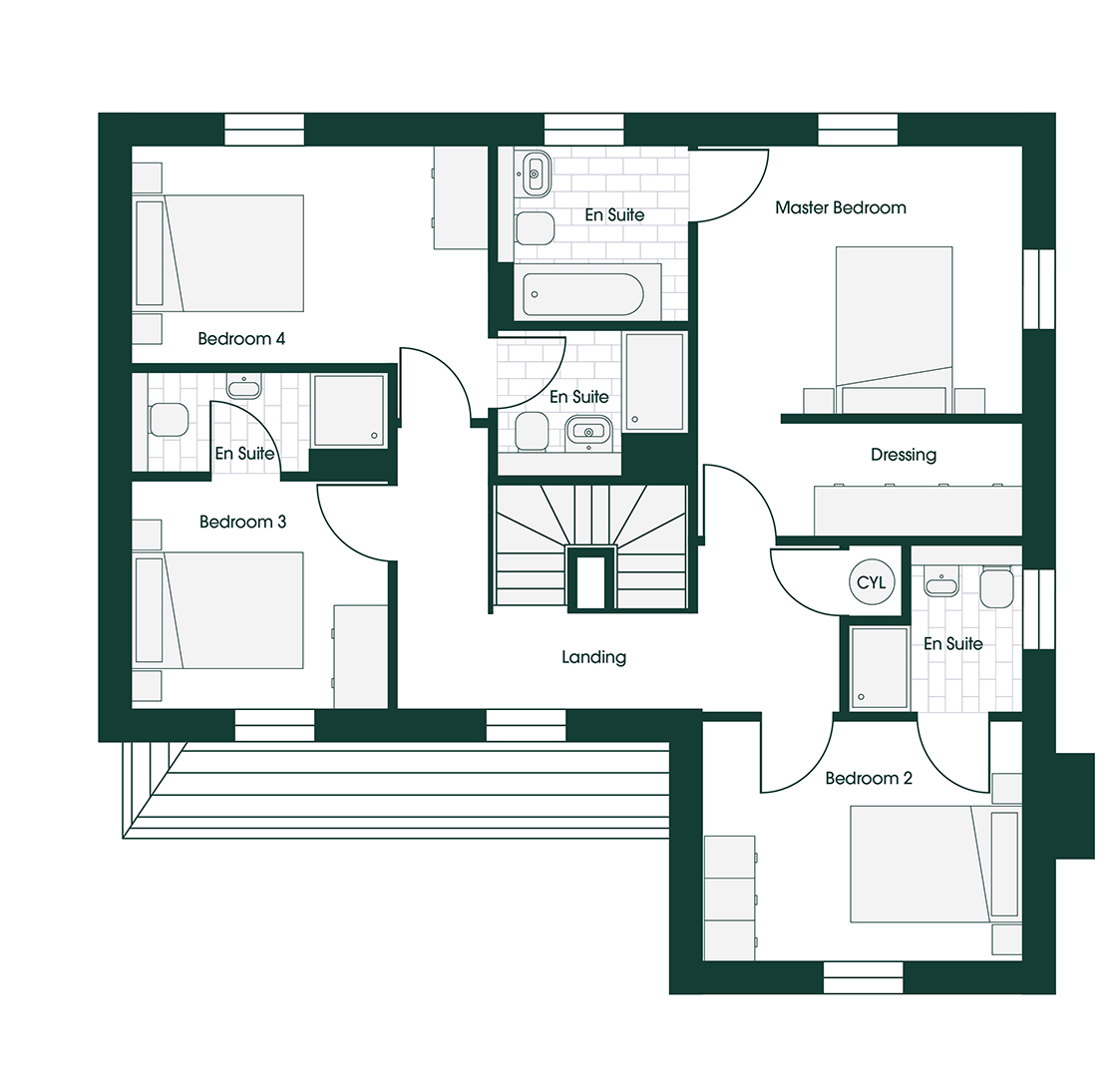 Whittle RIB5 floor plans
