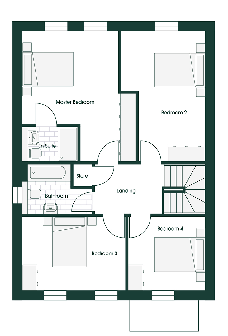 Whittle RIV4 floor plans