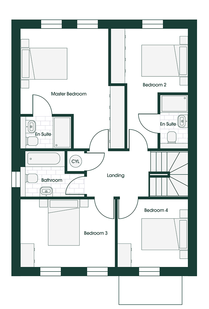 Whittle RIV4 floor plans