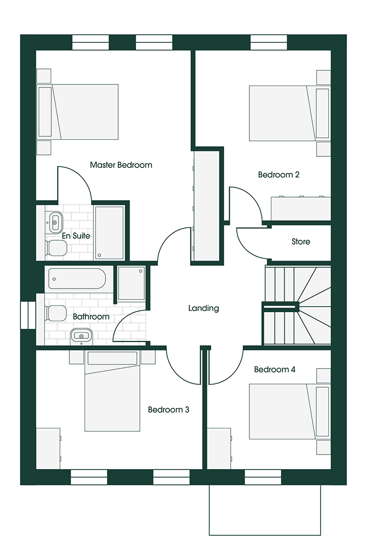 Whittle RIV4 floor plans