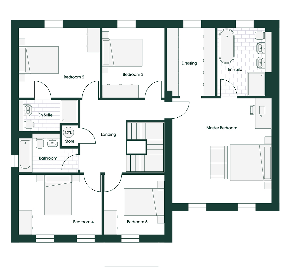 Whittle RIV5M floor plans
