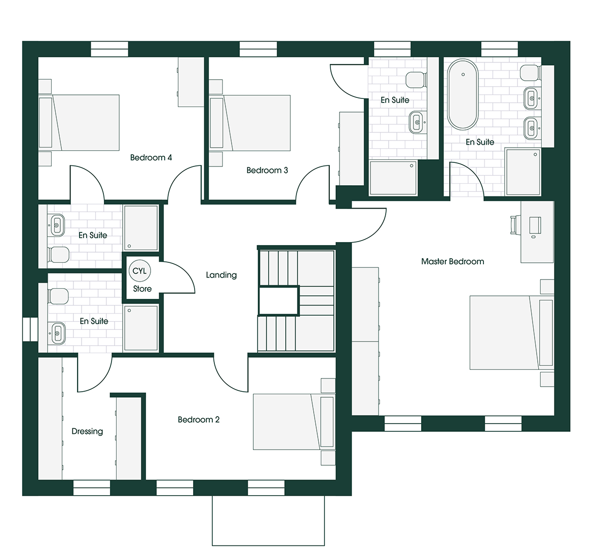 Whittle RIV5M floor plans