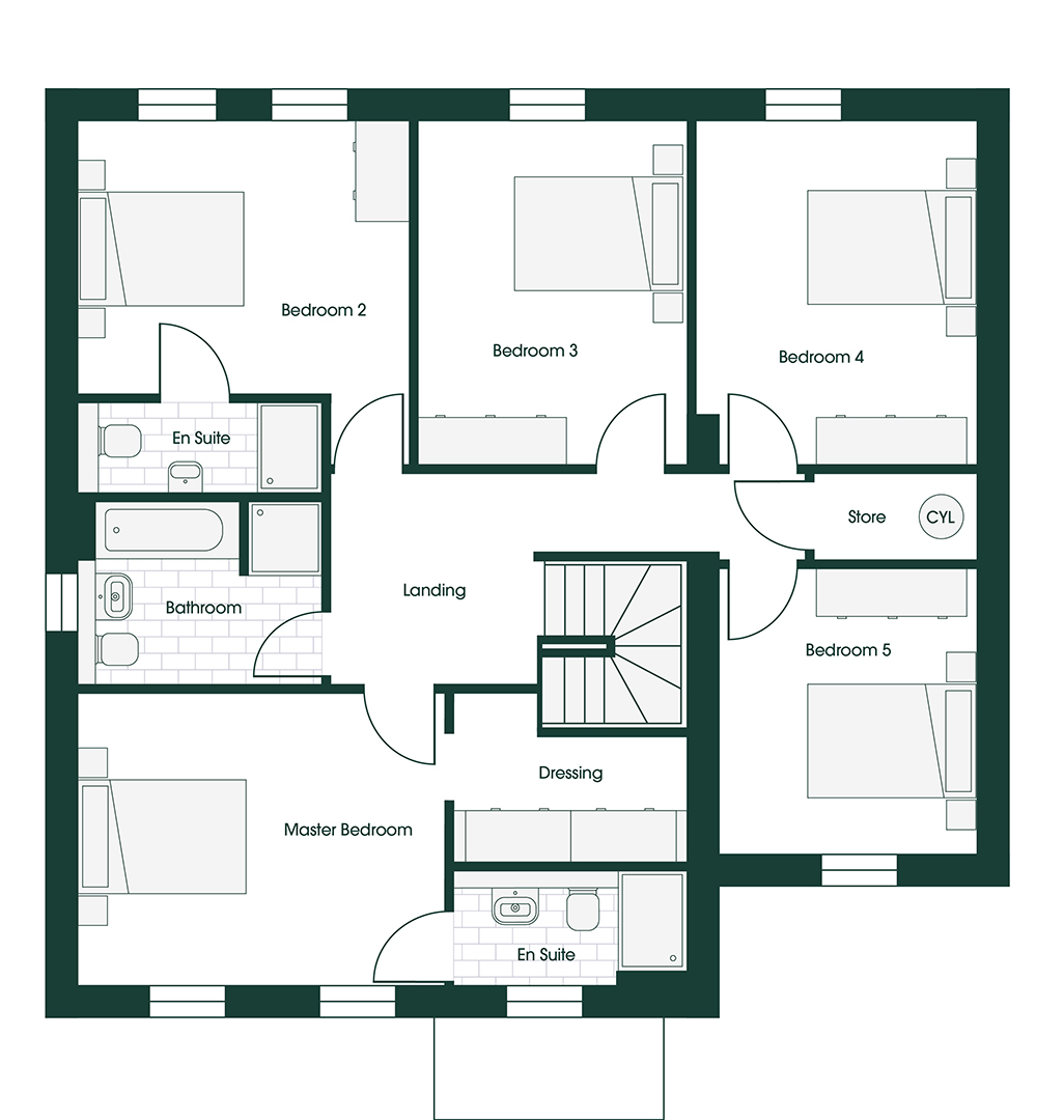 Whittle RIV5 floor plans