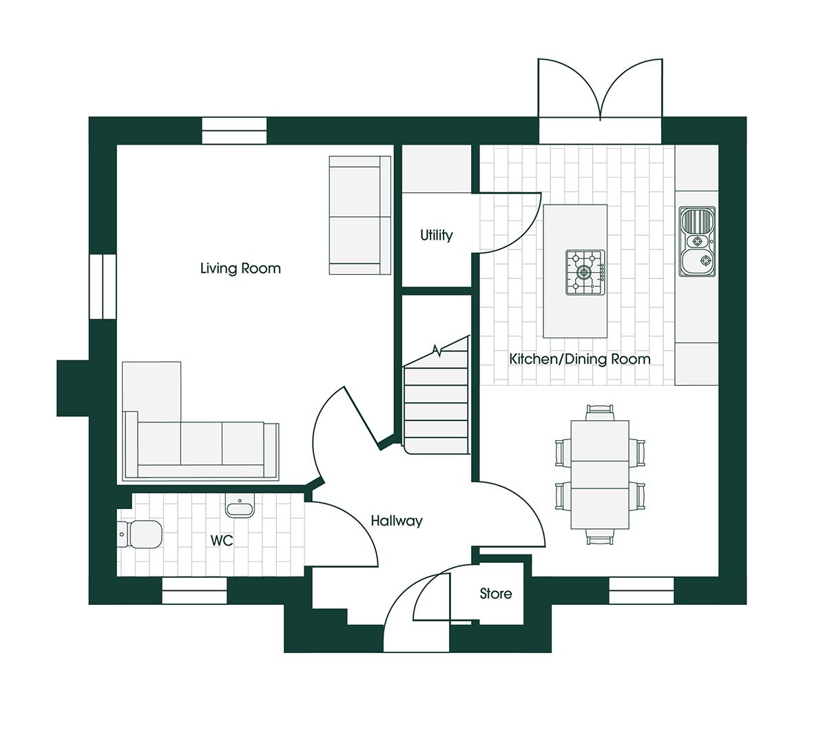 Whittle RUF4 floor plans