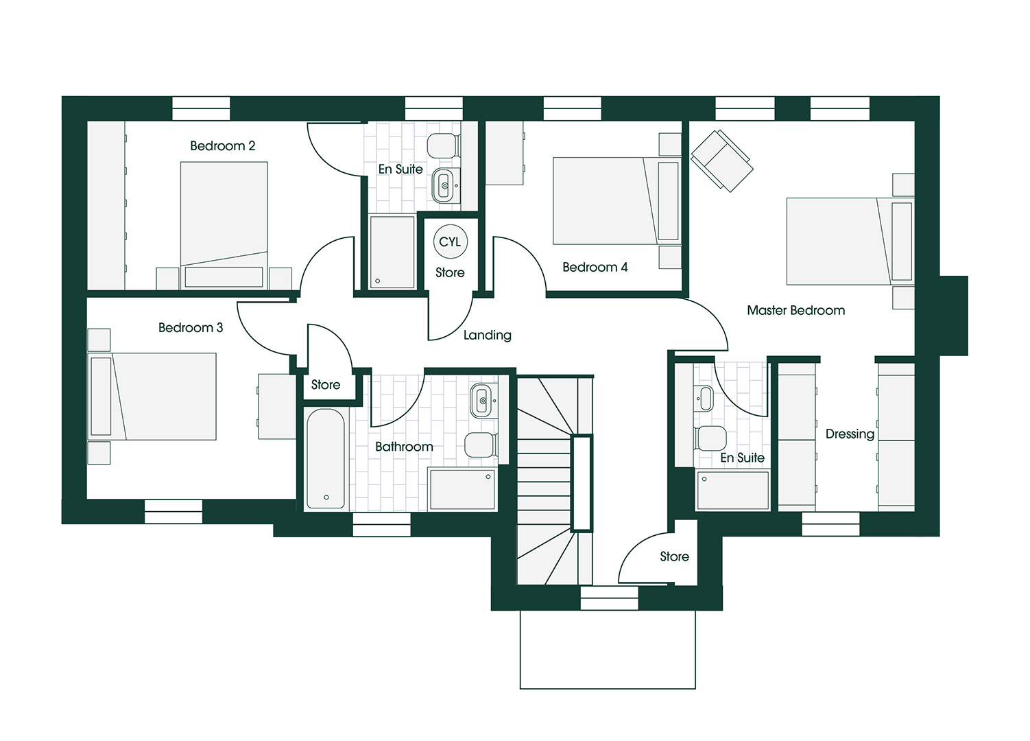 Whittle RUFF5 floor plans