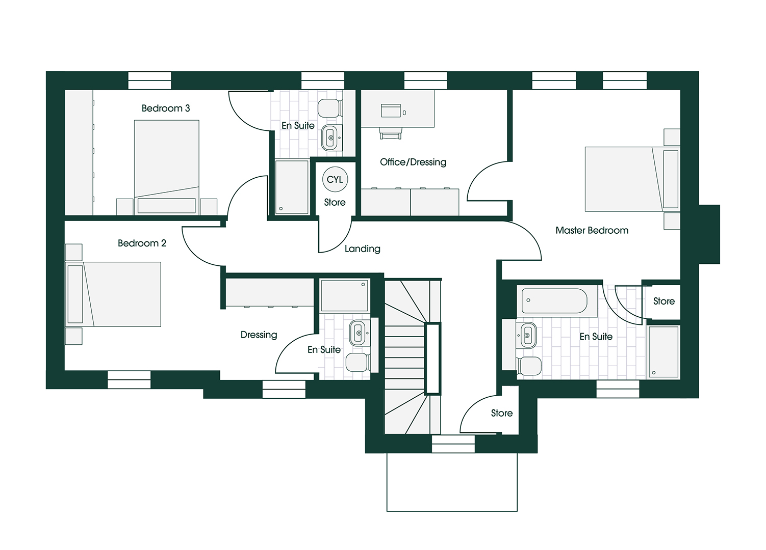Whittle RUFF5 floor plans