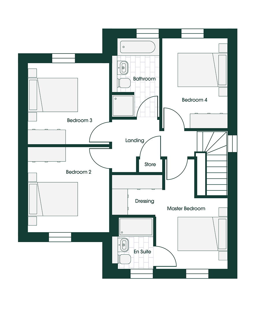 Whittle SCAR4 floor plans