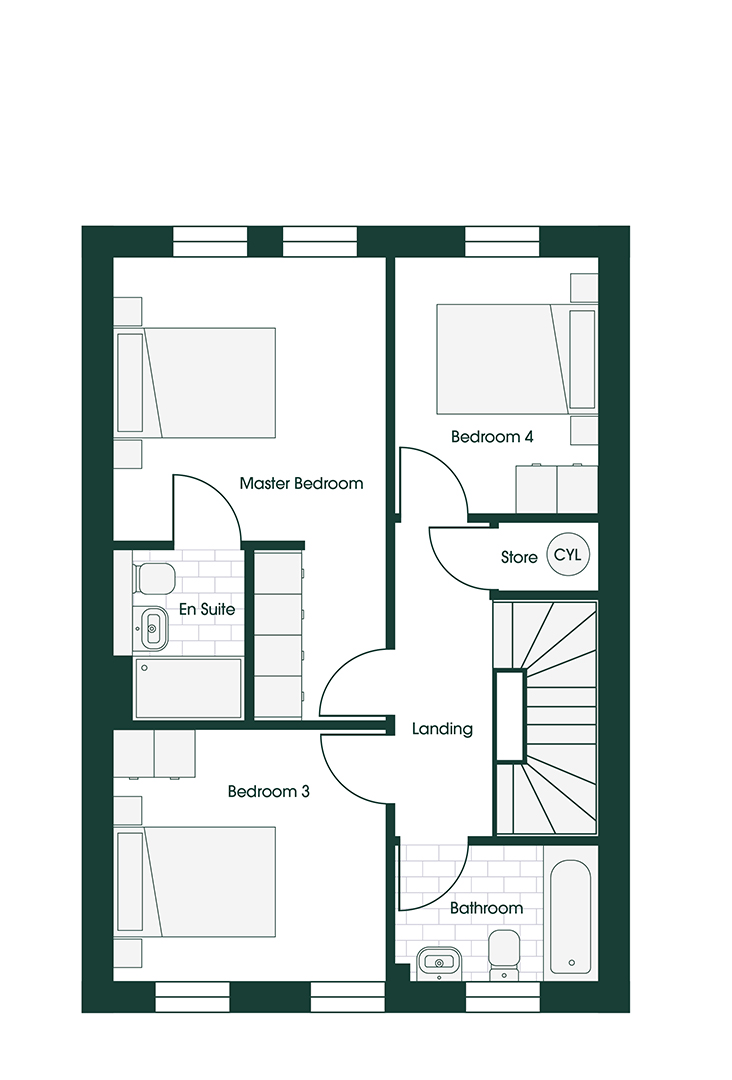 Whittle TOWNH4 floor plans