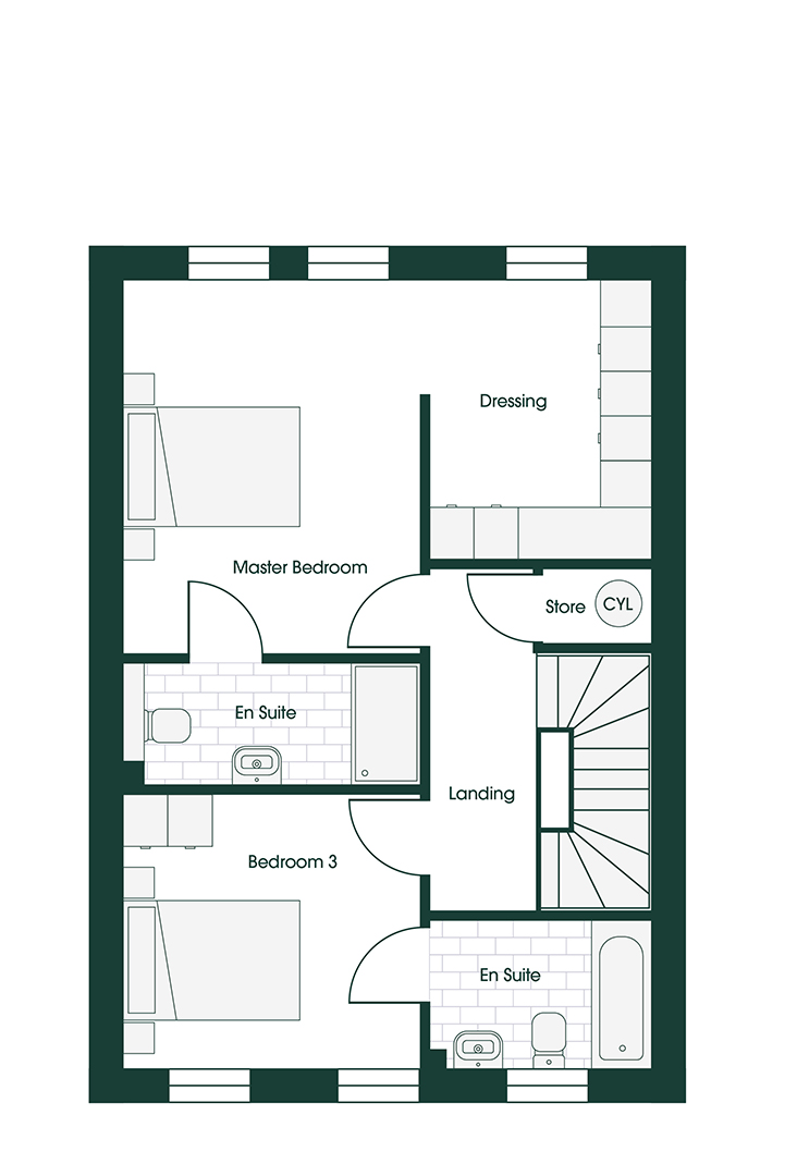 Whittle TOWNH4 floor plans